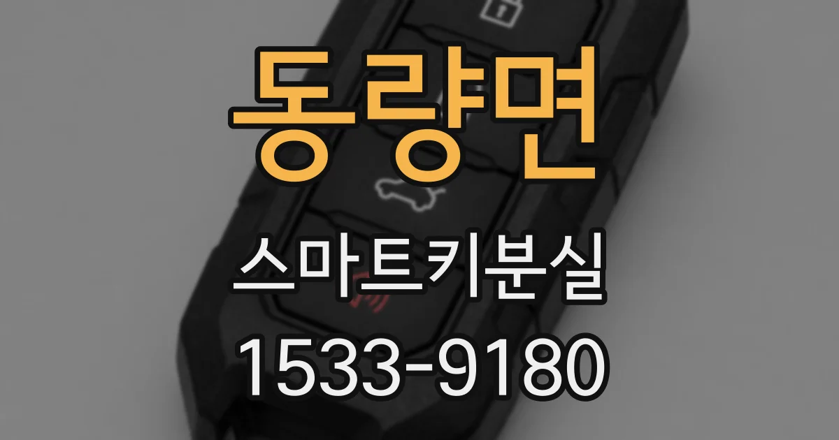 동량면 스마트키분실
