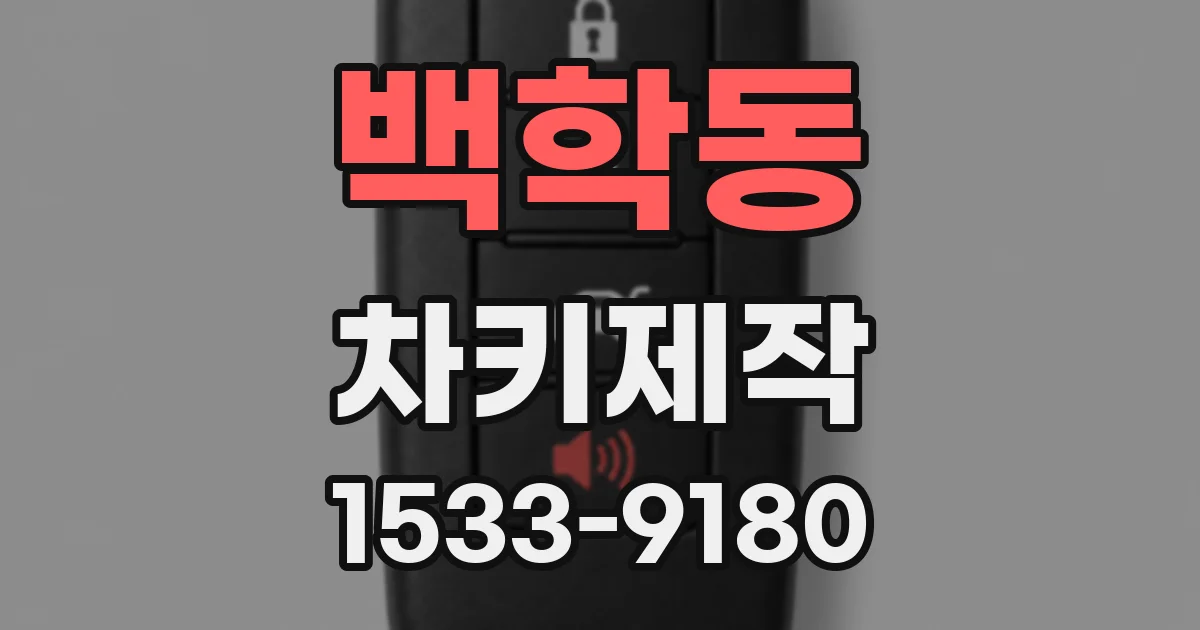 백학동 차키제작