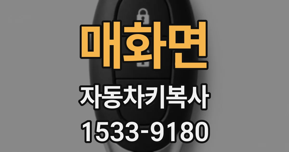 매화면 자동차키복사