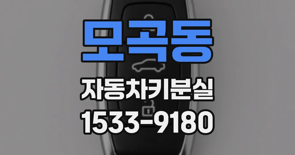 모곡동 자동차키분실