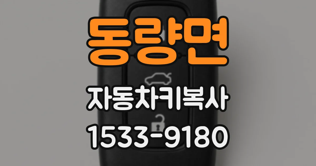 동량면 자동차키복사