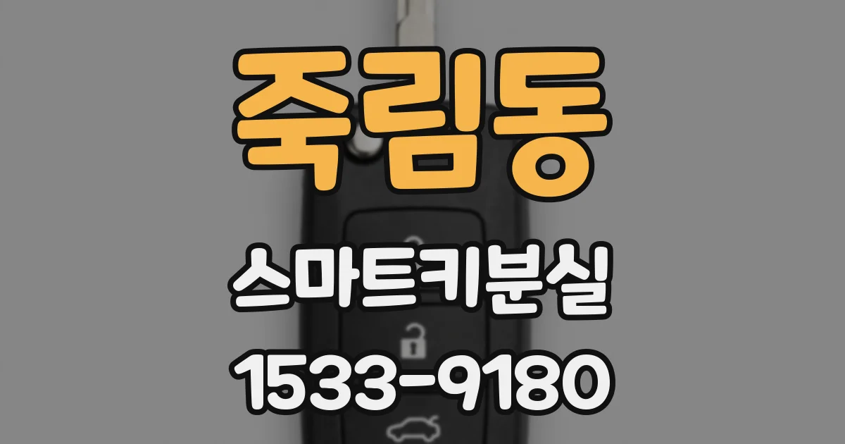 죽림동 스마트키분실