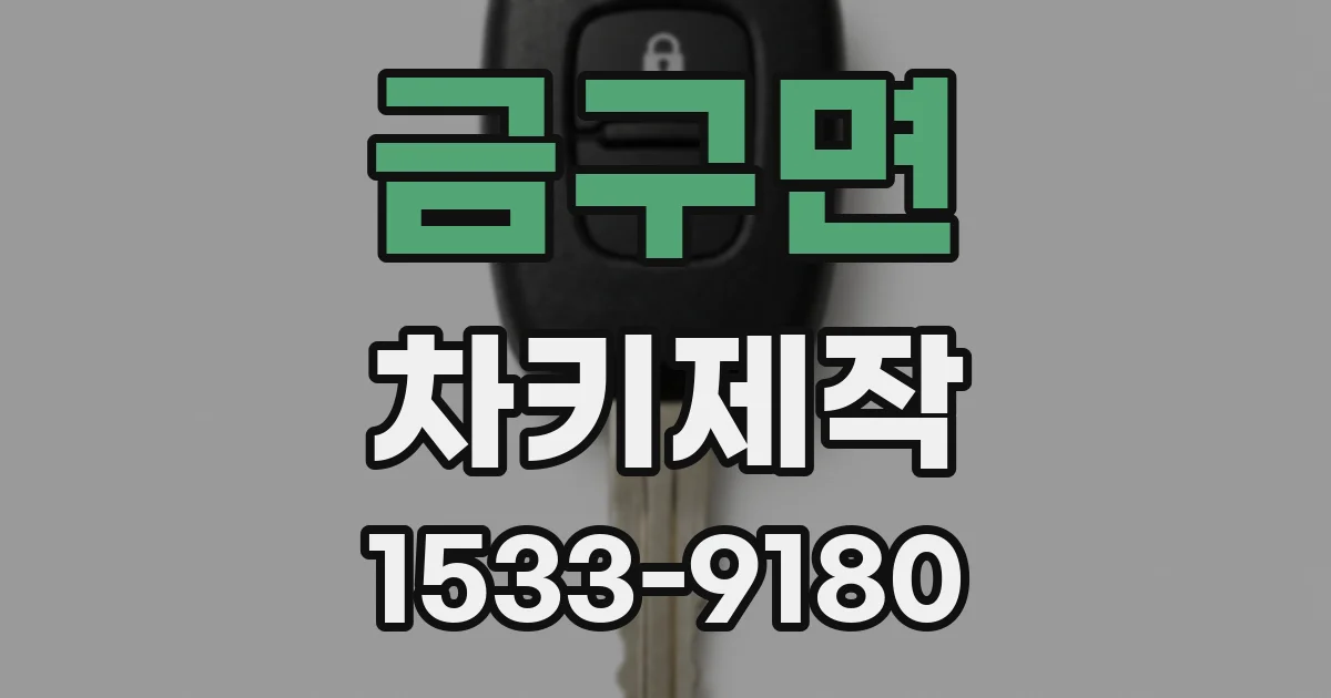 금구면 차키제작