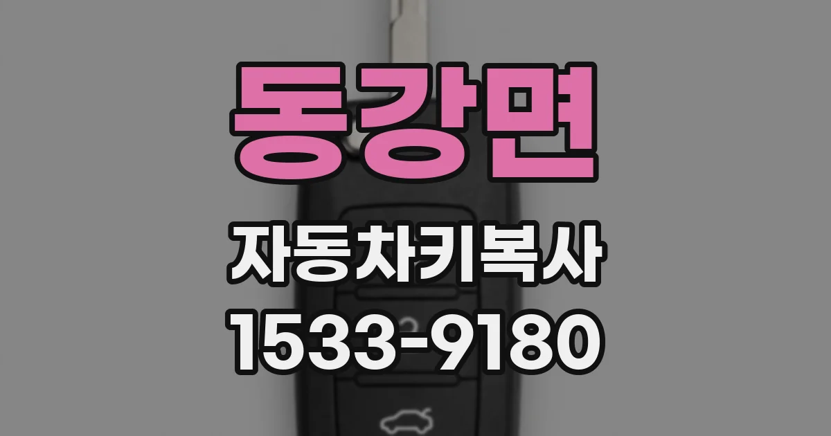 동강면 자동차키복사