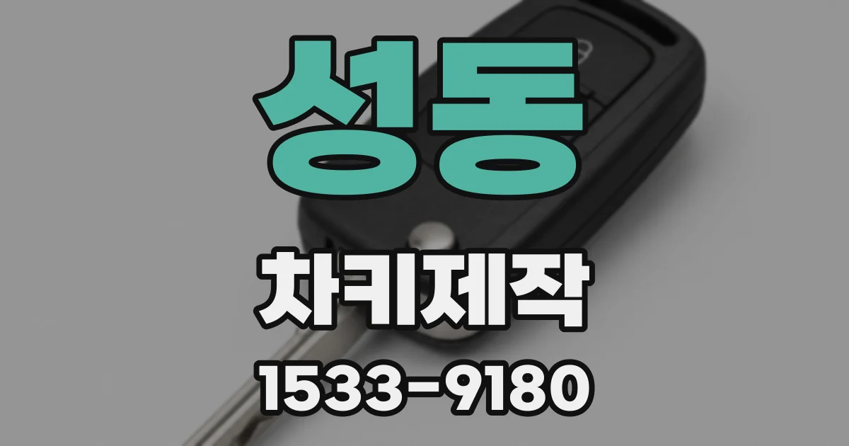 성동 차키제작