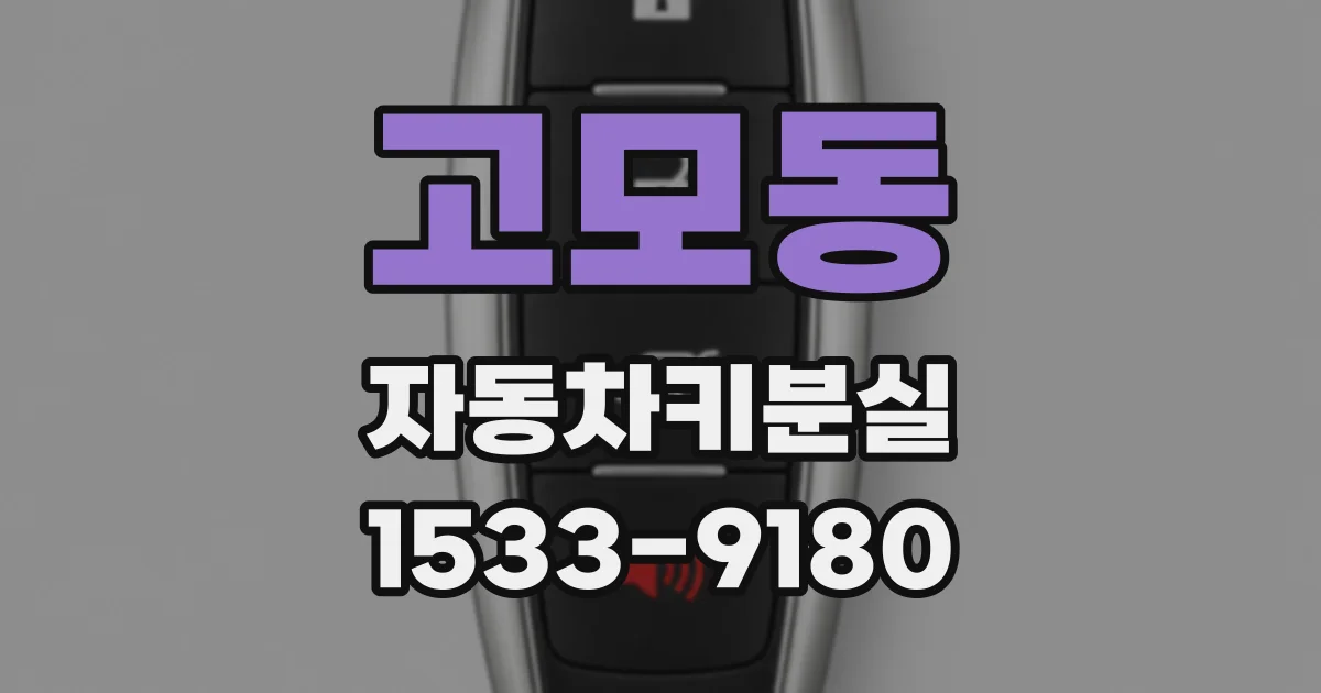 고모동 자동차키분실