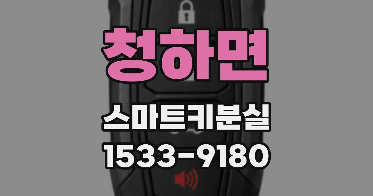청하면 스마트키분실