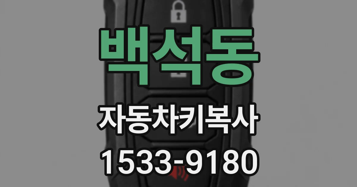 백석동 자동차키복사