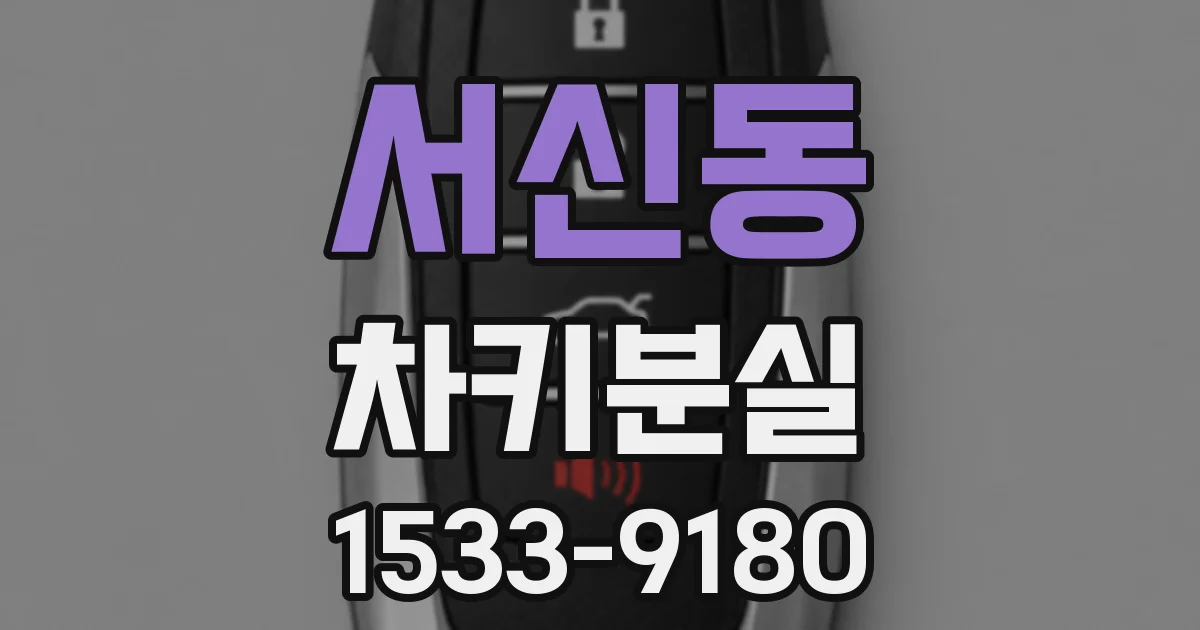 서신동 차키분실