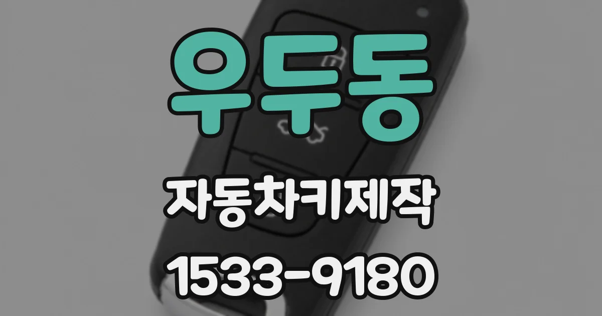우두동 자동차키제작