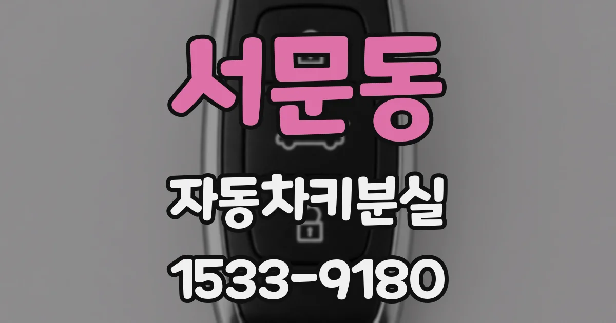 서문동 자동차키분실