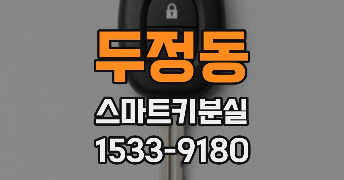 두정동 스마트키분실