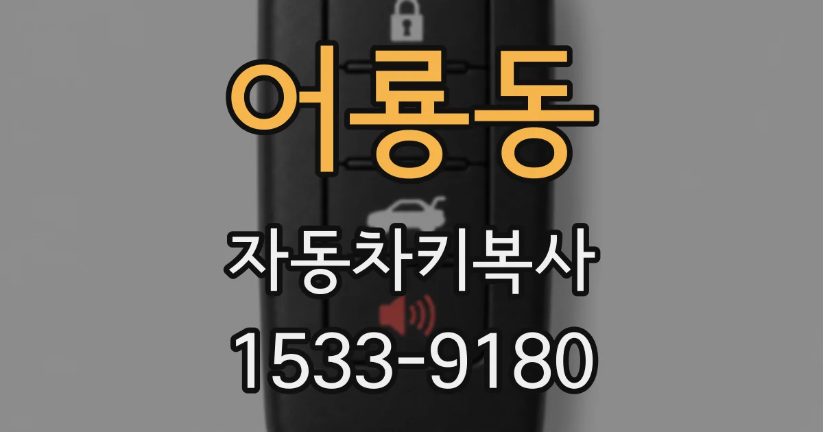 어룡동 자동차키복사