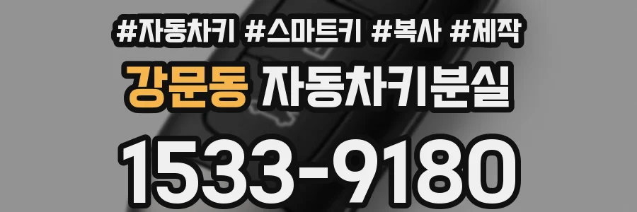 강문동 자동차키분실