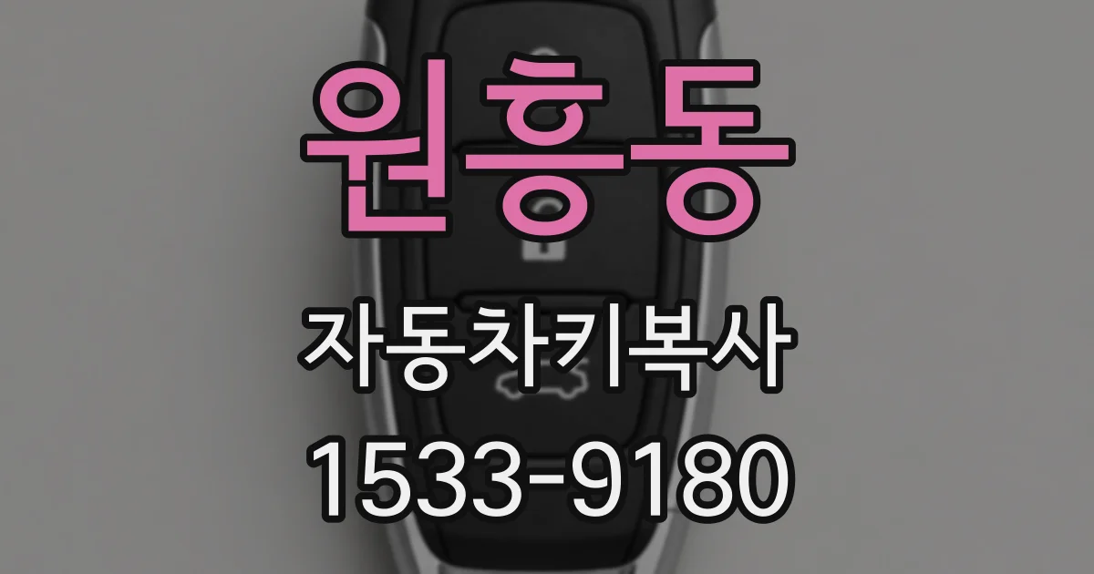 원흥동 자동차키복사