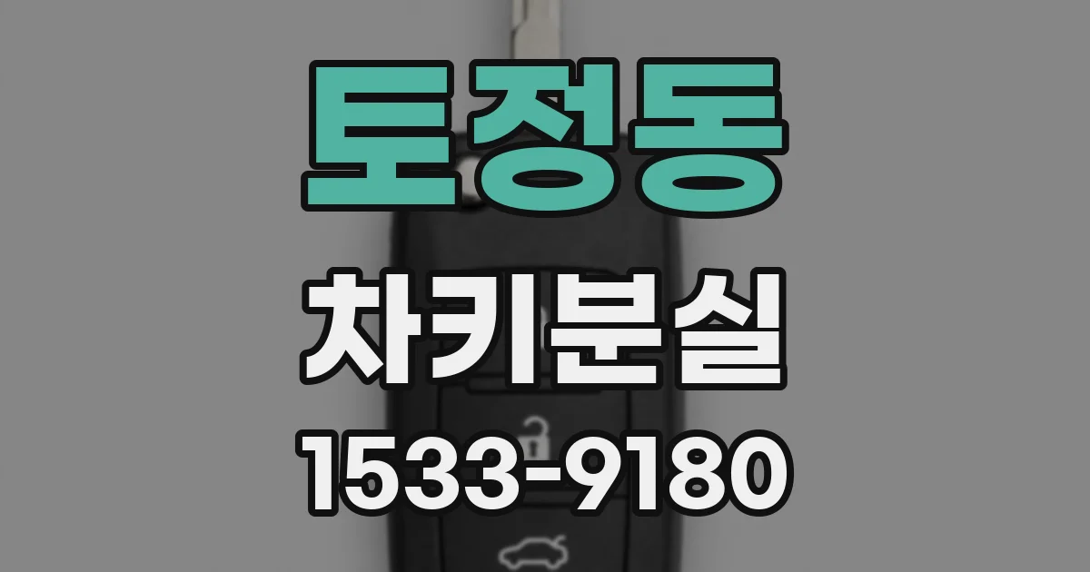 토정동 차키분실