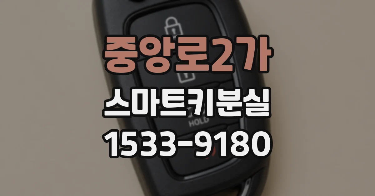중앙로2가 스마트키분실