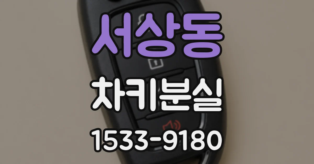 서상동 차키분실