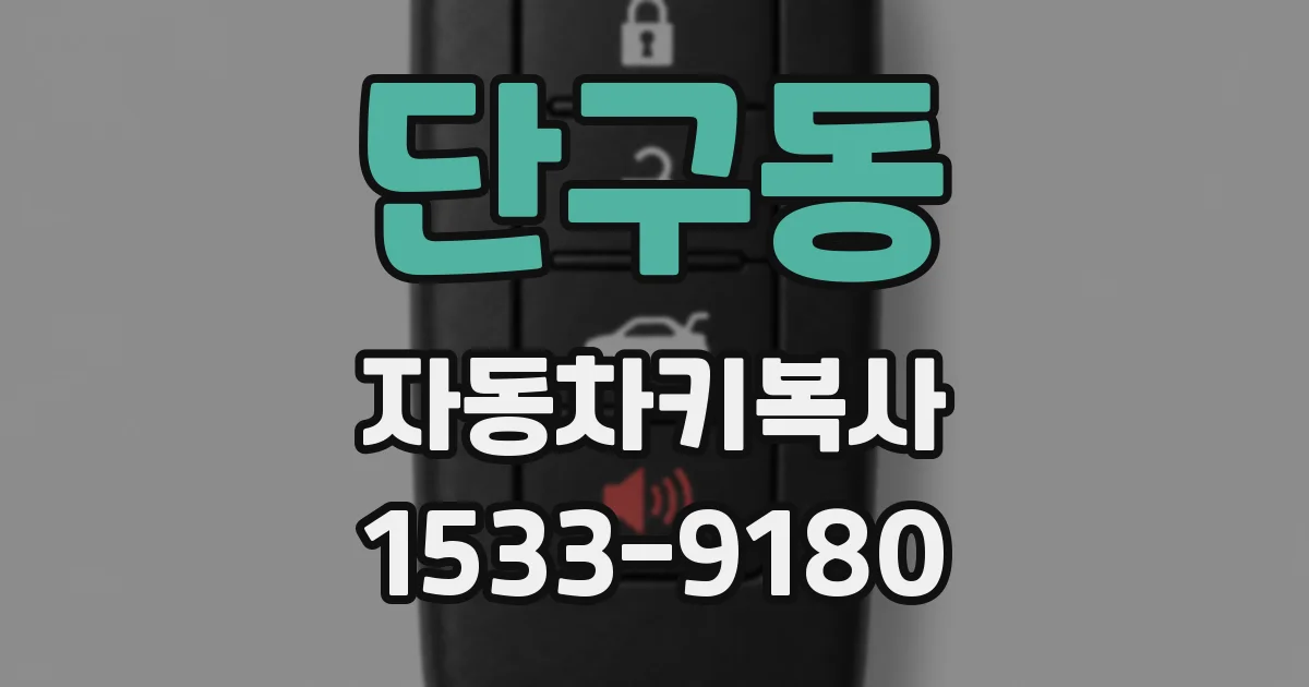 단구동 자동차키복사