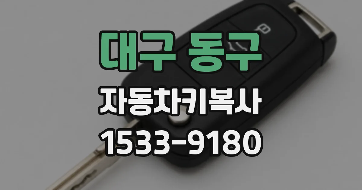 대구 동구 자동차키복사