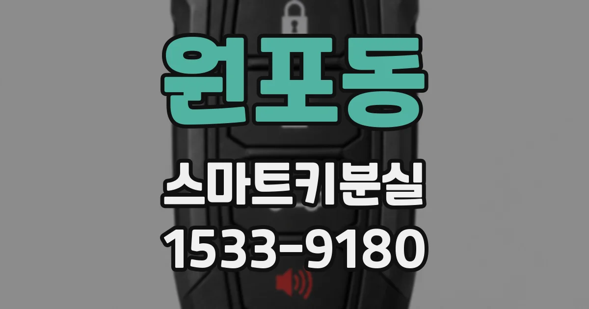 원포동 스마트키분실