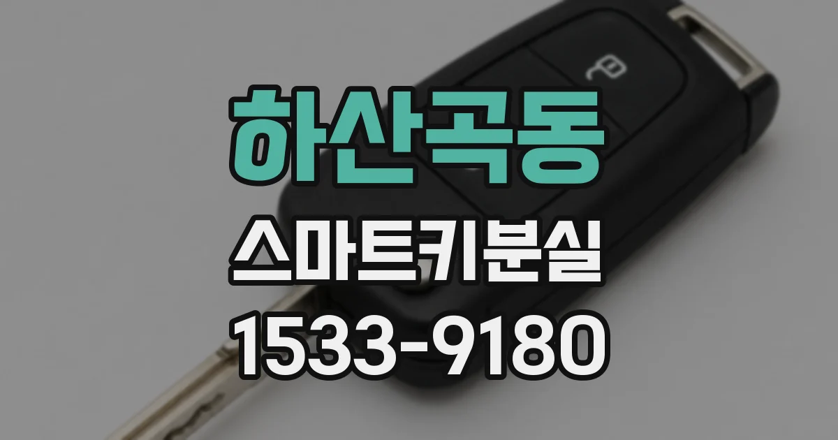 하산곡동 스마트키분실