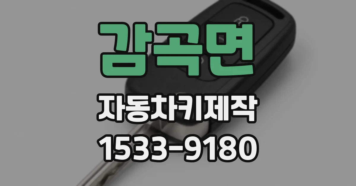 감곡면 자동차키제작