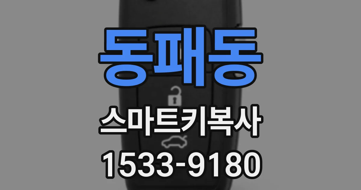 동패동 스마트키복사