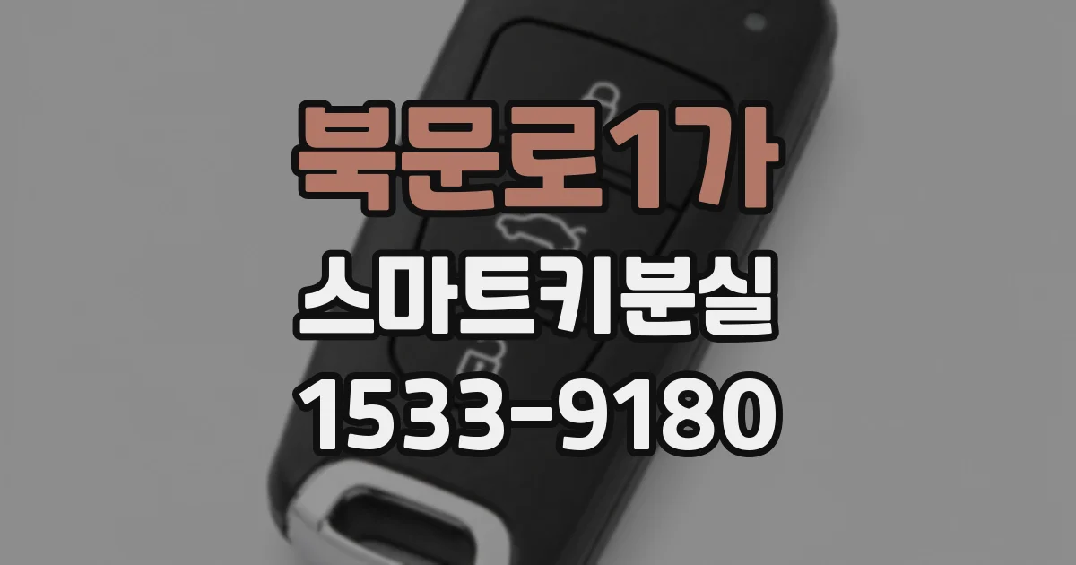 북문로1가 스마트키분실