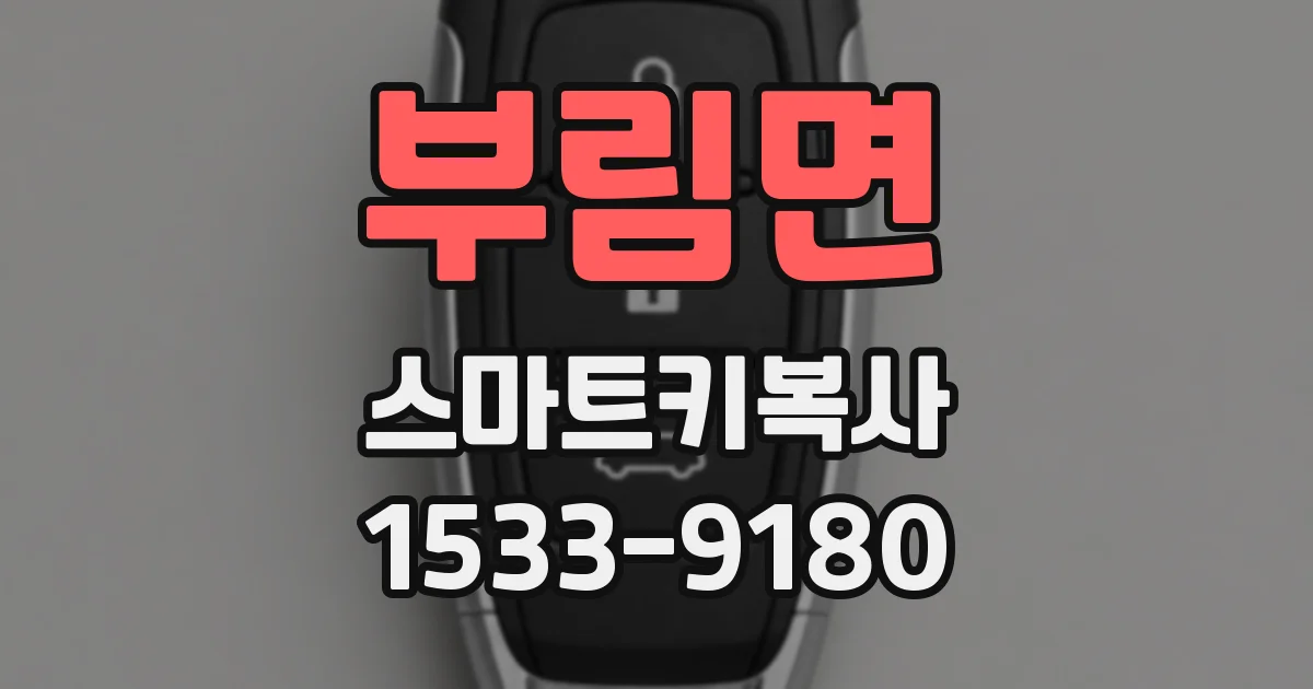 부림면 스마트키복사