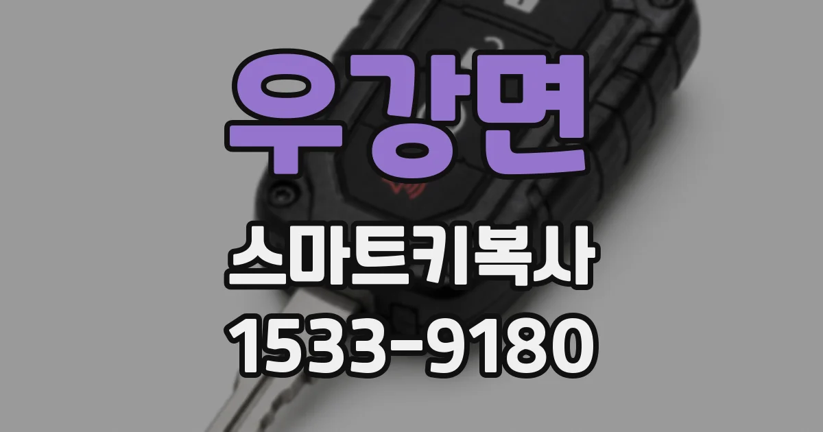 우강면 스마트키복사