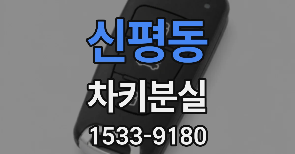 신평동 차키분실