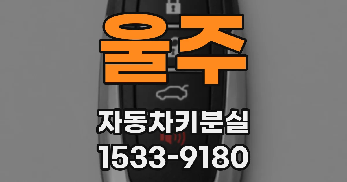 울주 자동차키분실