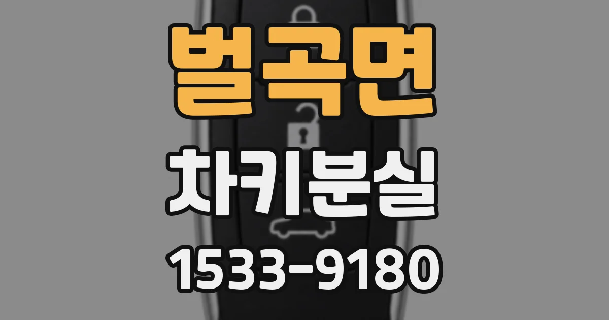 벌곡면 차키분실