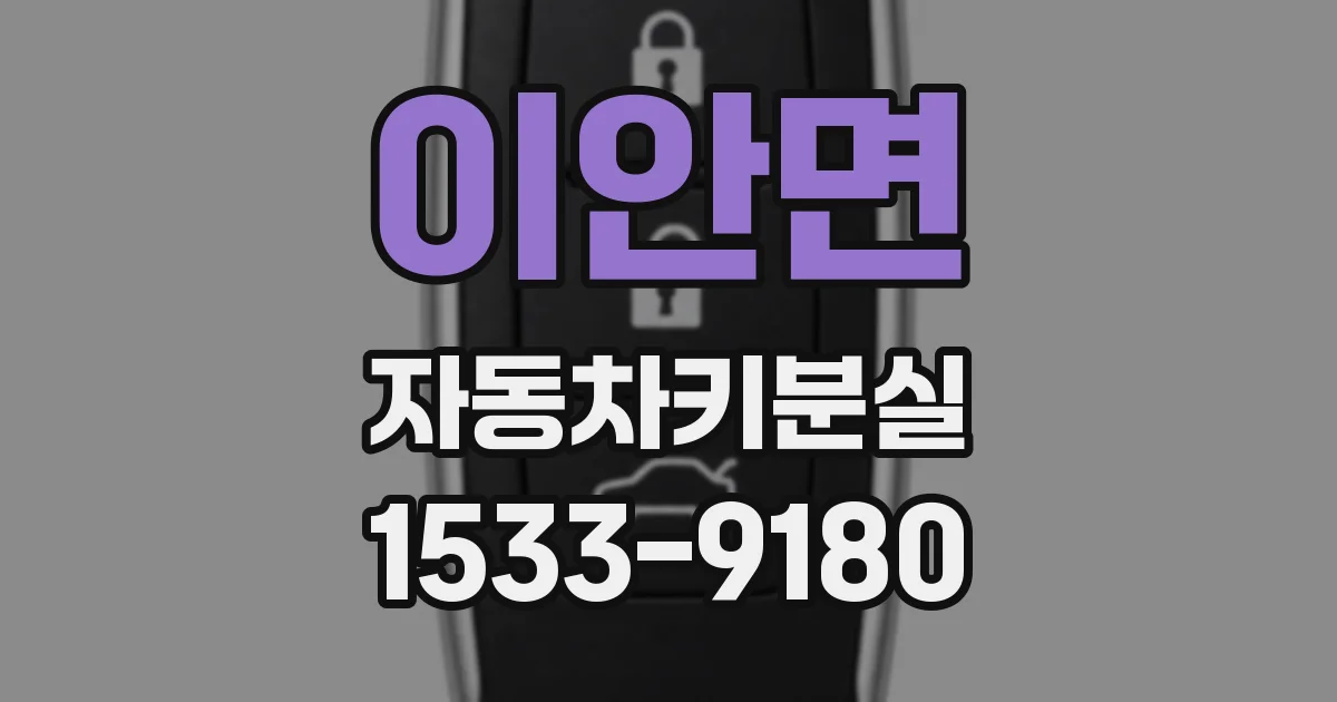 이안면 자동차키분실