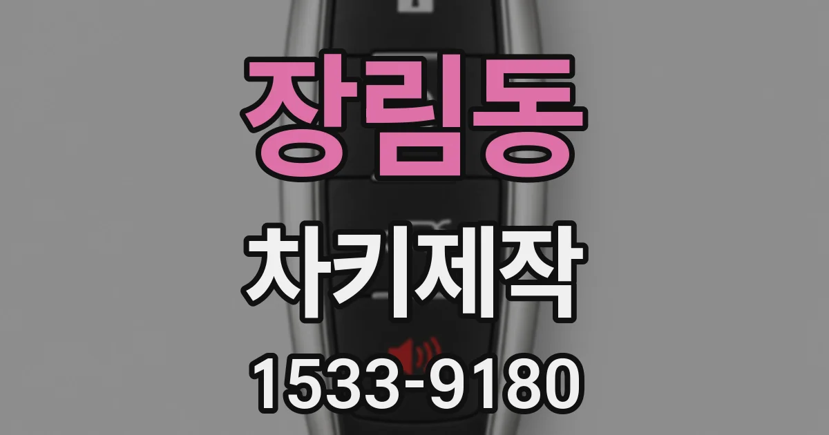 장림동 차키제작