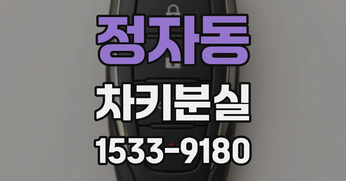 정자동 차키분실