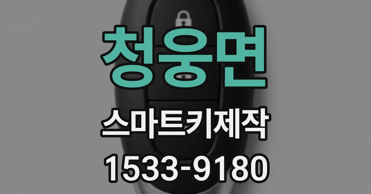 청웅면 스마트키제작