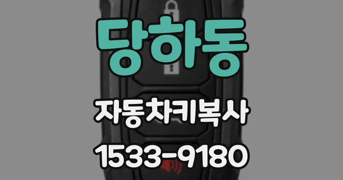 당하동 자동차키복사