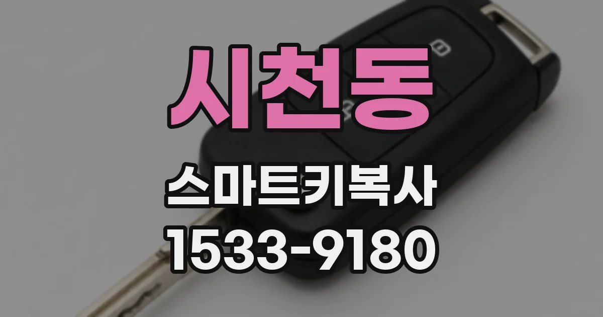 시천동 스마트키복사