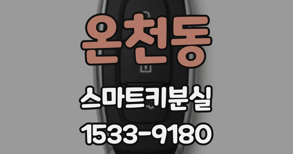 온천동 스마트키분실