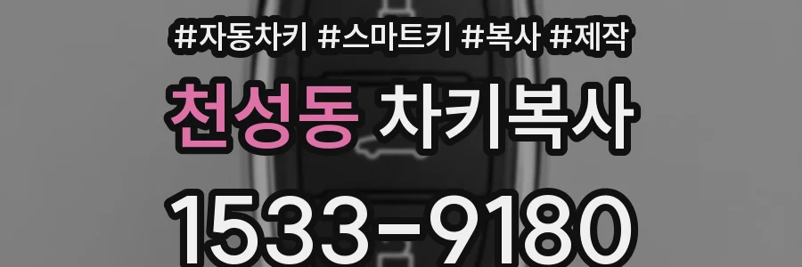 천성동 차키복사