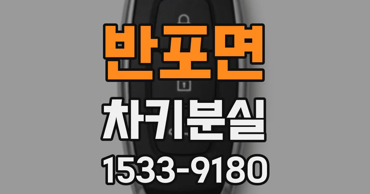 반포면 차키분실