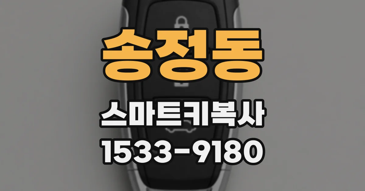 송정동 스마트키복사