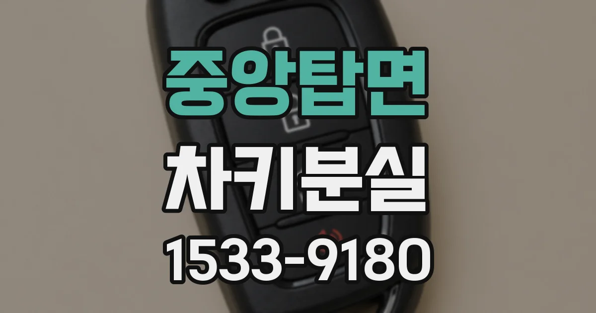 중앙탑면 차키분실