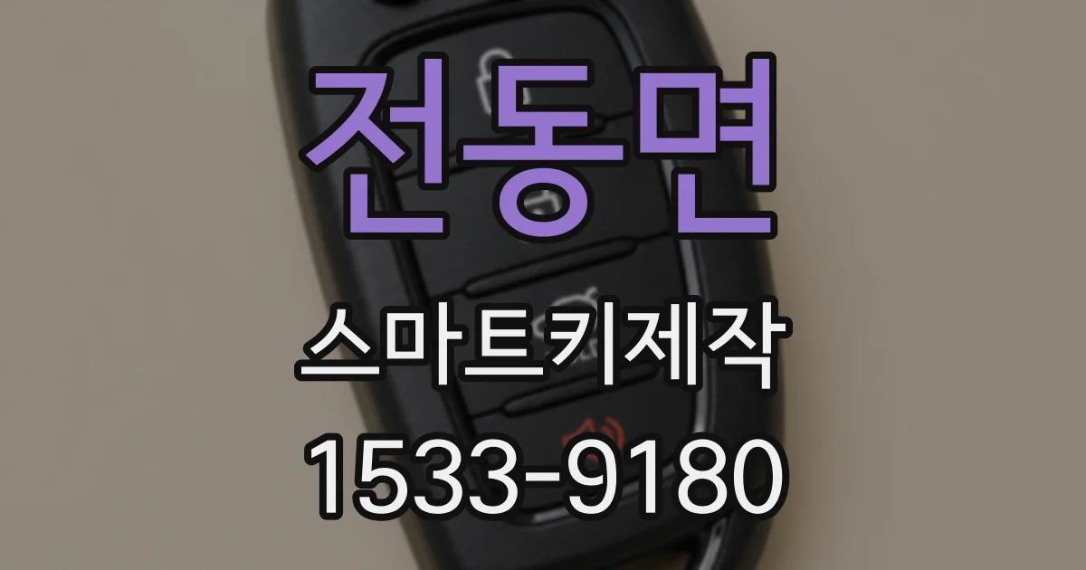 전동면 스마트키제작