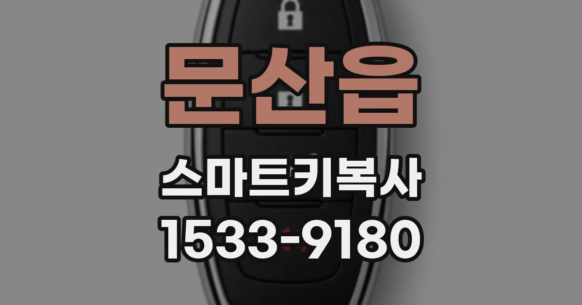 문산읍 스마트키복사