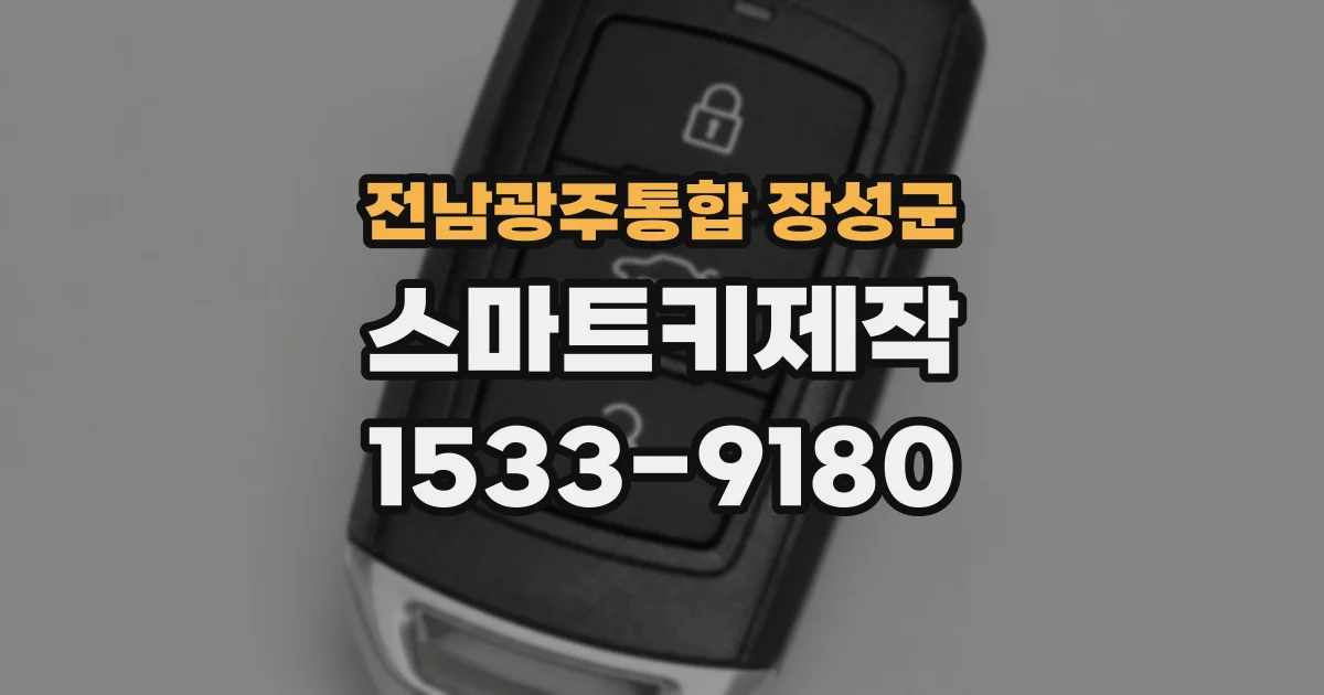 전남광주통합 장성군 스마트키제작