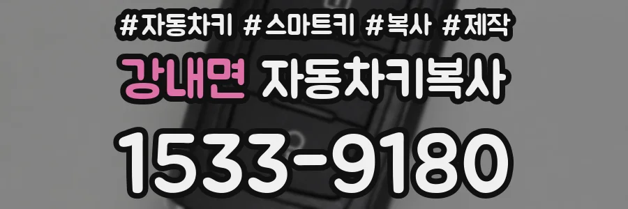 강내면 자동차키복사