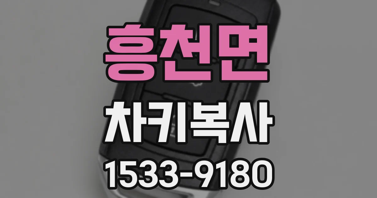 흥천면 차키복사